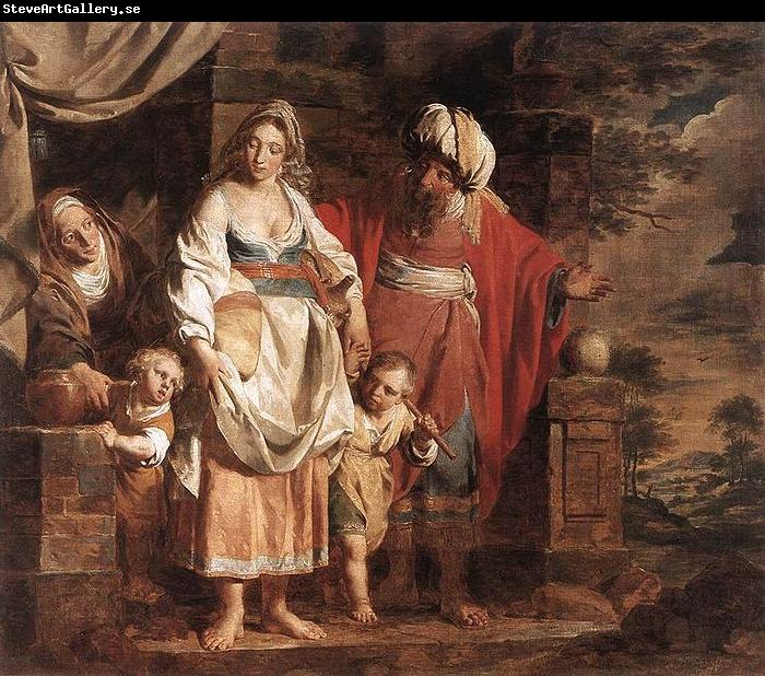 VERHAGHEN, Pieter Jozef Hagar and Ishmael Banished by Abraham